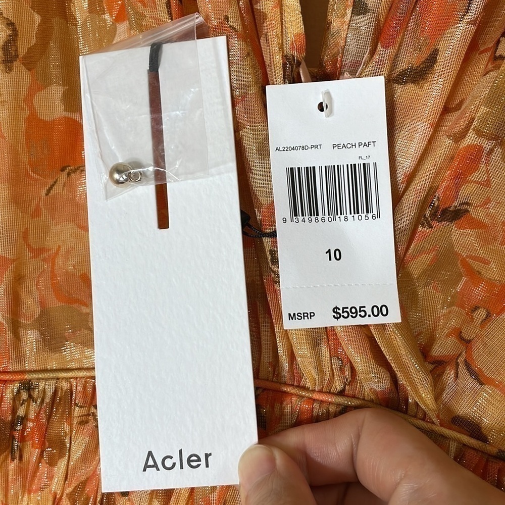 Acler BICKNELL Floral Maxi Dress. 10. NWT. $595! - Picture 7 of 16